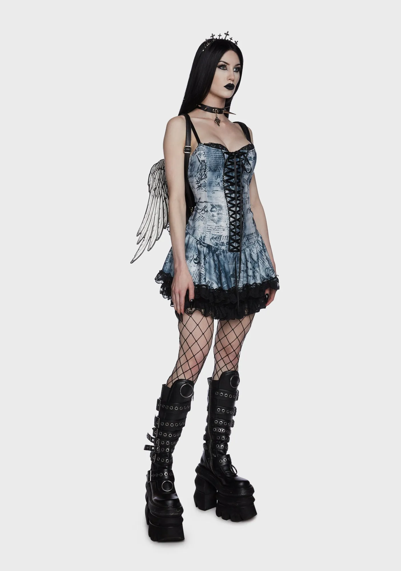 Dark Writings Corset Dress sold by Dolls Kill product image thumbnail 2