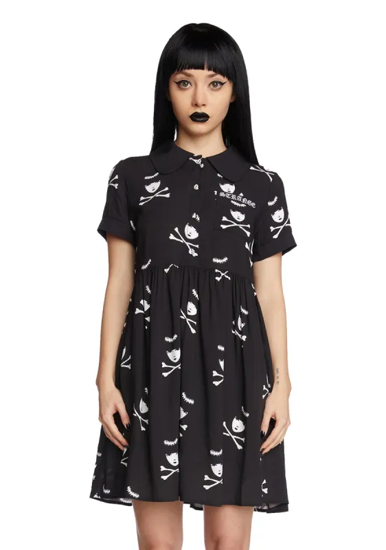 Death Becomes You Shirt Dress sold by Dolls Kill