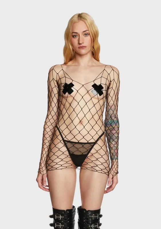 Slipstream Fishnet Set sold by Dolls Kill