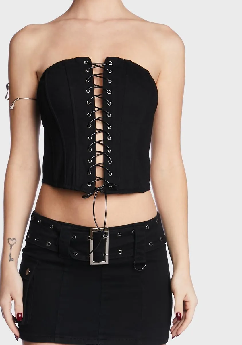 Amelia Lace Up Corset sold by Dolls Kill product image thumbnail 2