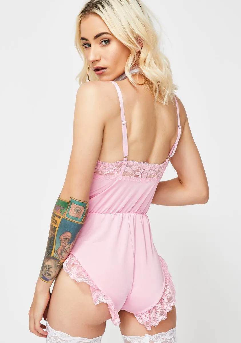 Sweet Cream Lace Romper sold by Dolls Kill product image thumbnail 4