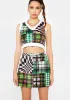 Patchwork Velour Skirt sold by Dolls Kill