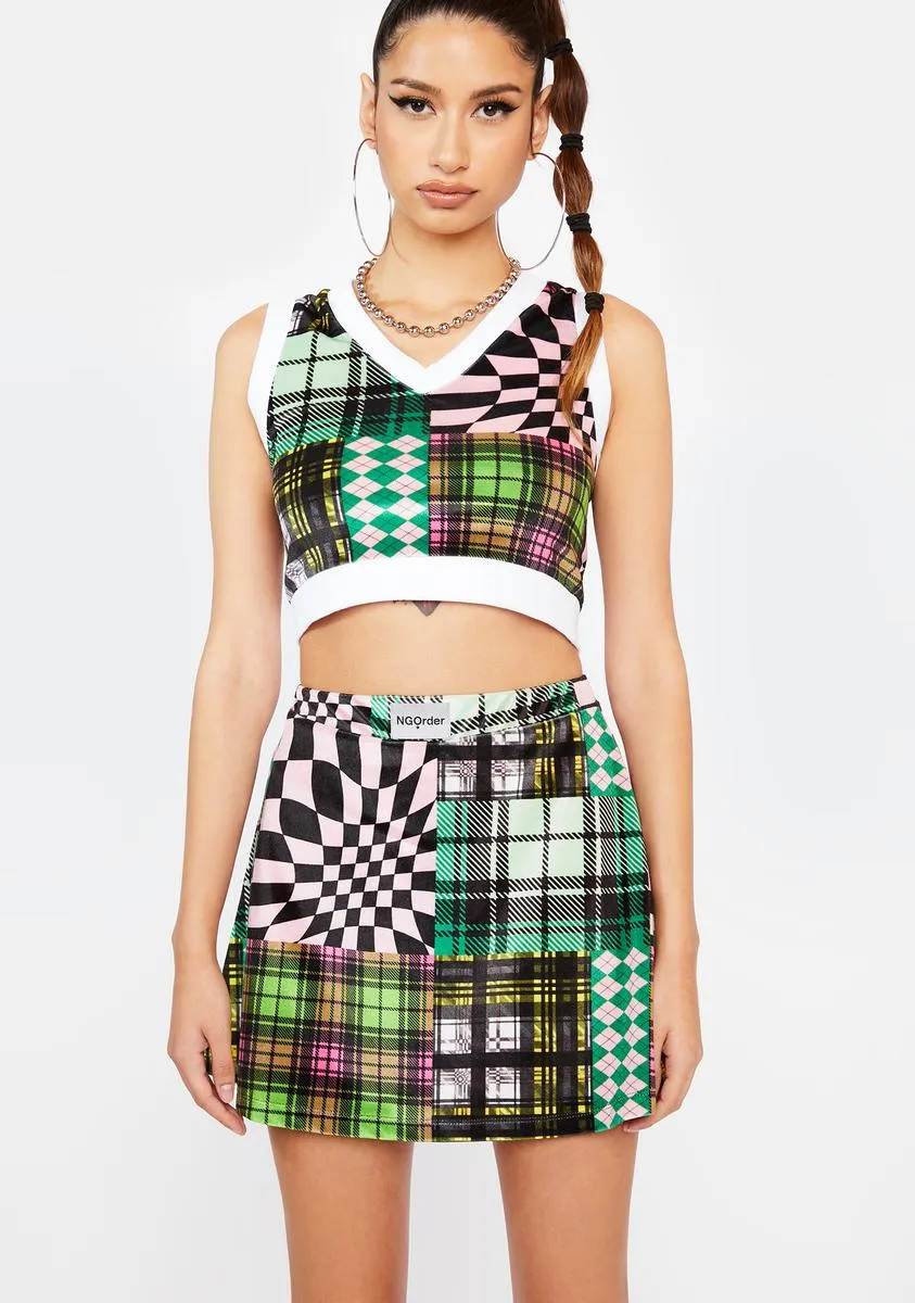 Patchwork Velour Skirt sold by Dolls Kill product image thumbnail 3