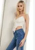Lingering Feelings Ruched Crop Cami sold by Dolls Kill