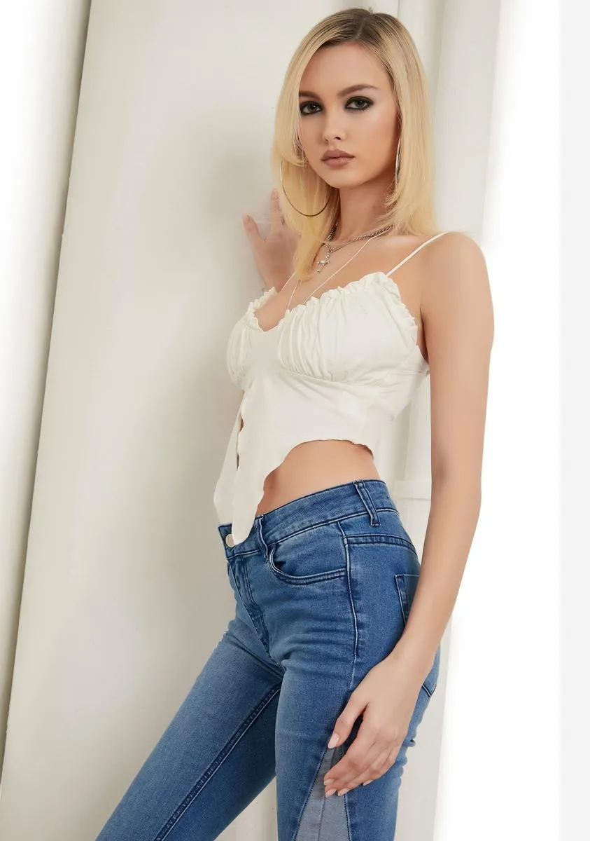 Lingering Feelings Ruched Crop Cami sold by Dolls Kill product image thumbnail 2