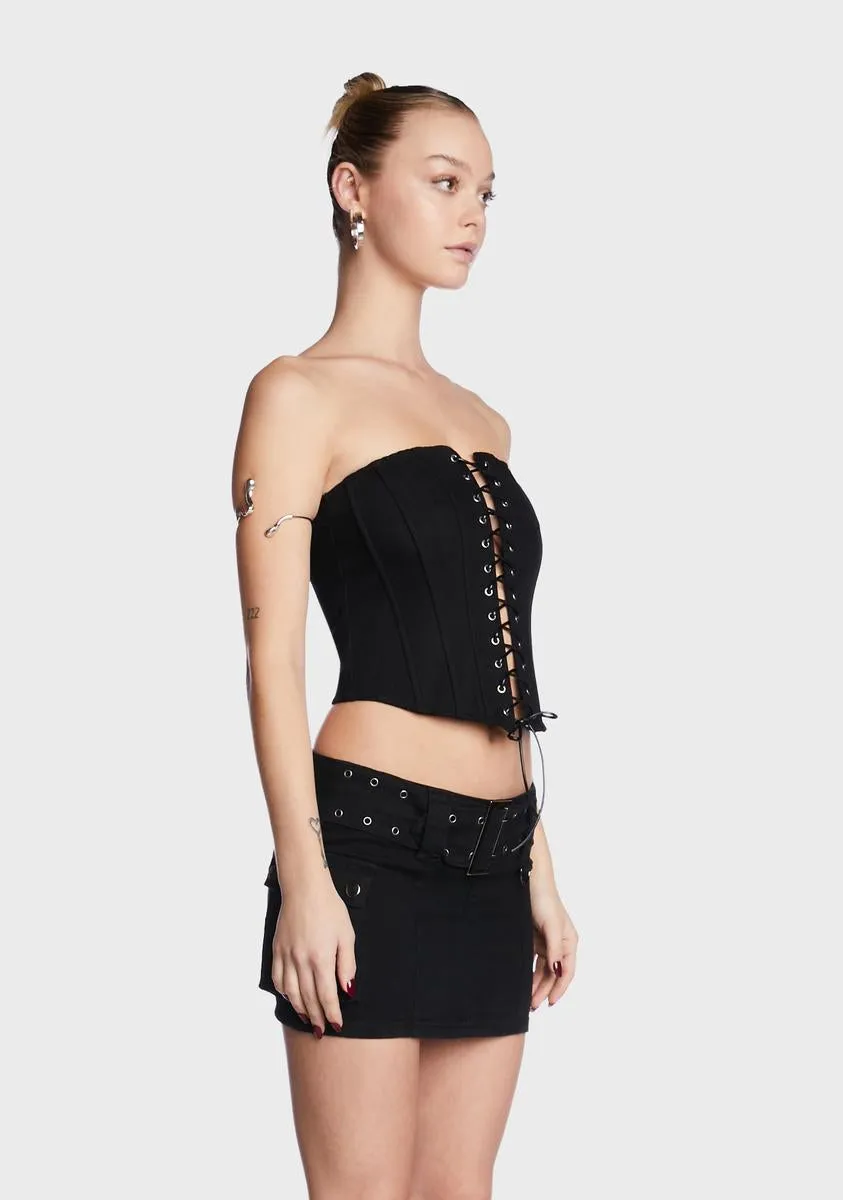 Amelia Lace Up Corset sold by Dolls Kill product image thumbnail 4