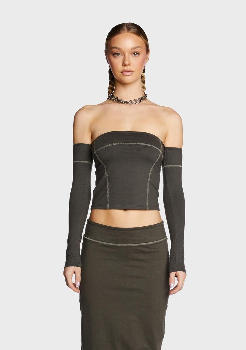 Lan Long Sleeve Top sold by Dolls Kill