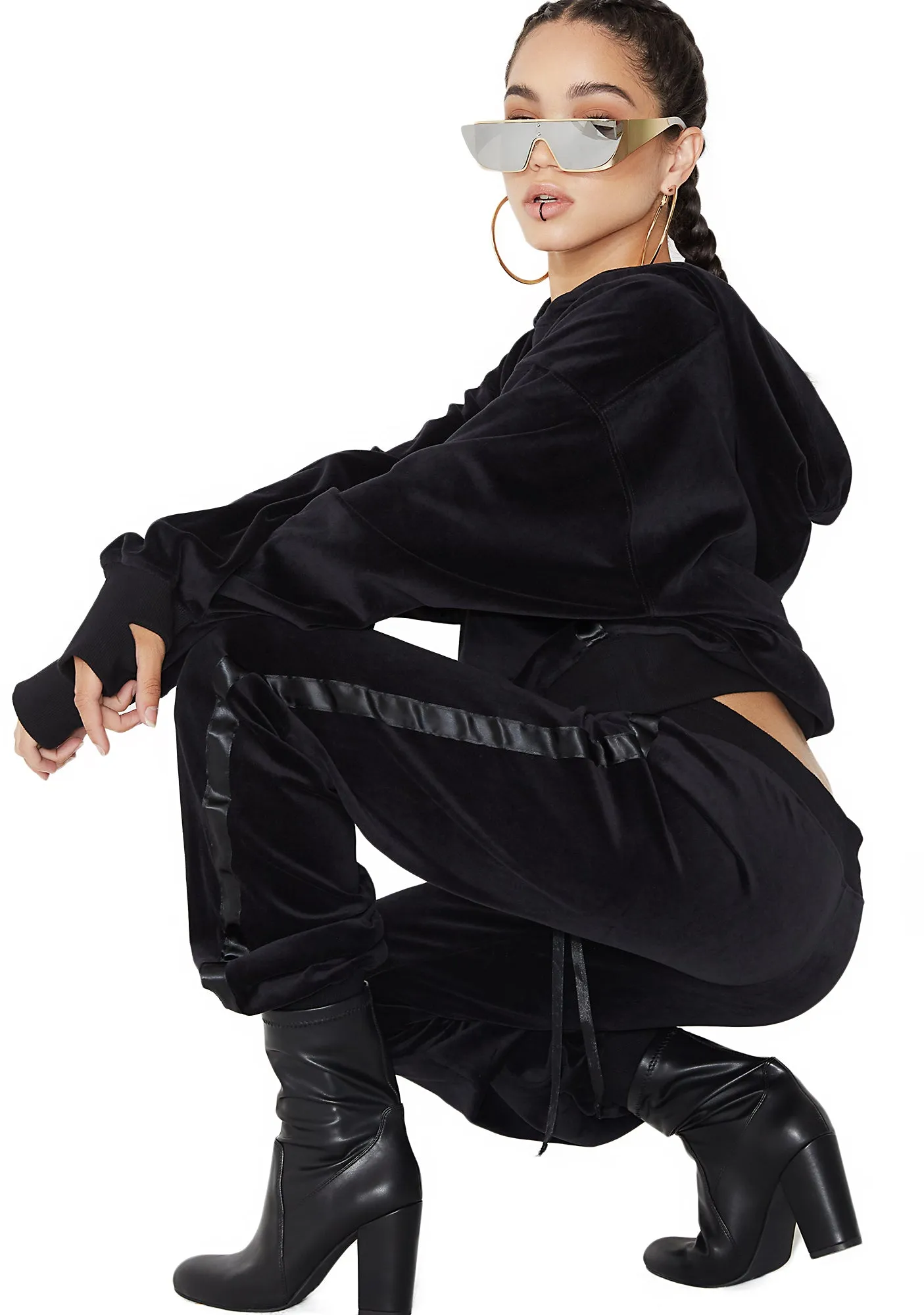 Doll Domination Velour Hoodie sold by Dolls Kill product image thumbnail 3