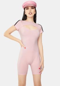 Short Sleeve Cut-Out Romper sold by Dolls Kill
