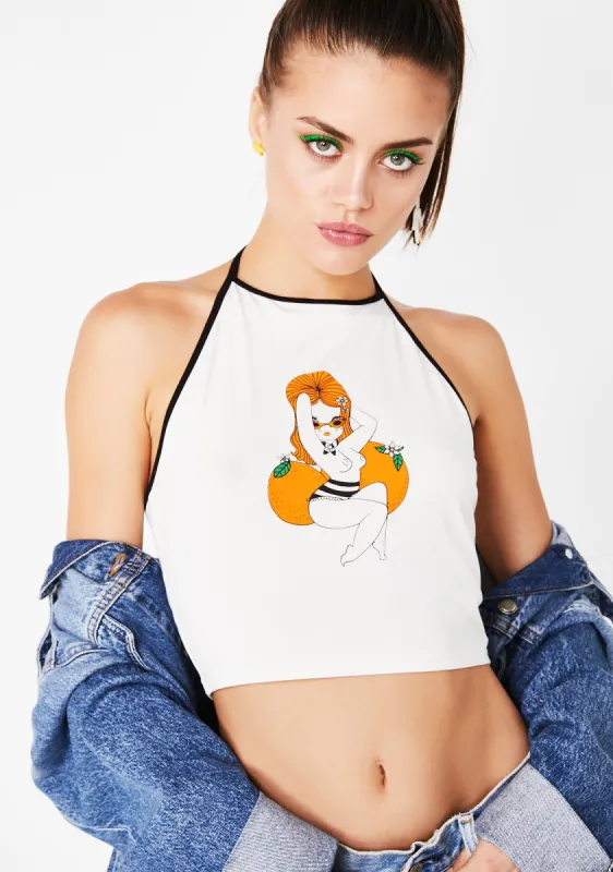 Naranja Halter Top sold by Dolls Kill