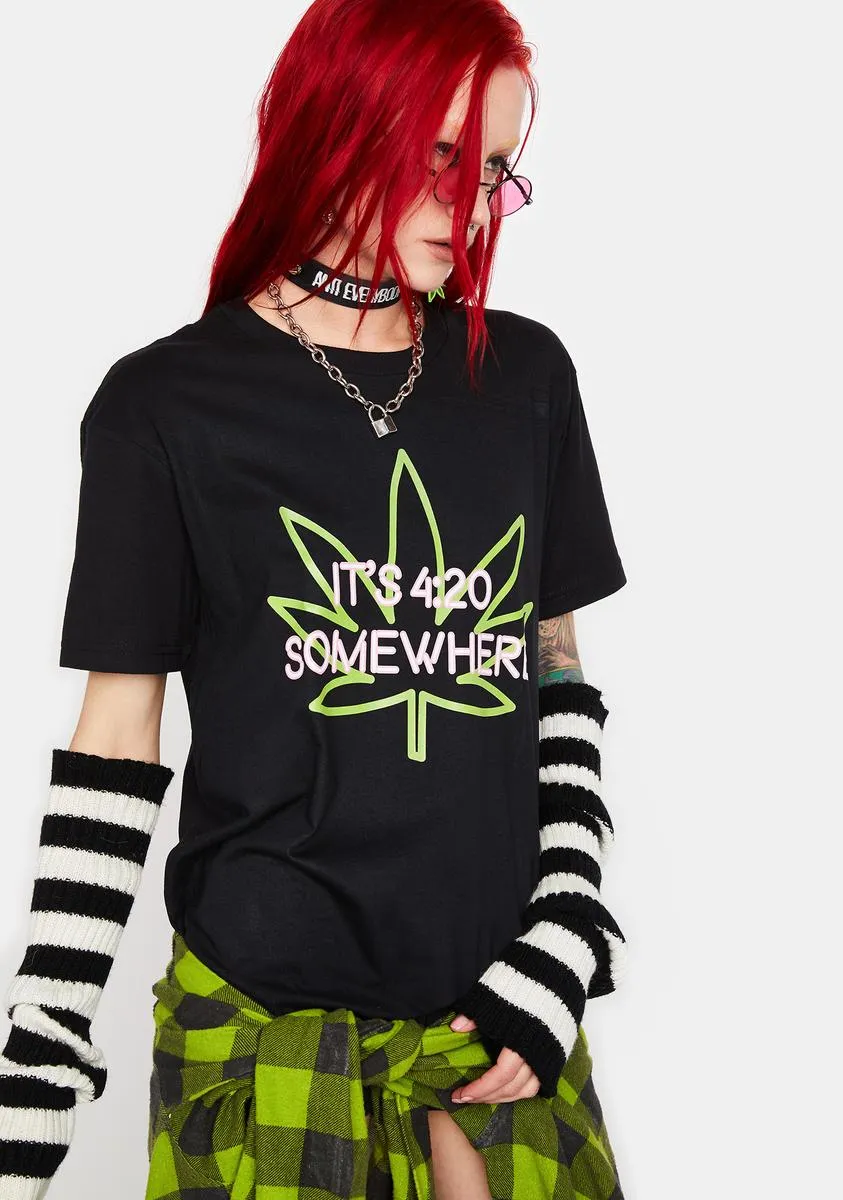 It's 420 Somewhere Shirt sold by Dolls Kill product image thumbnail 2