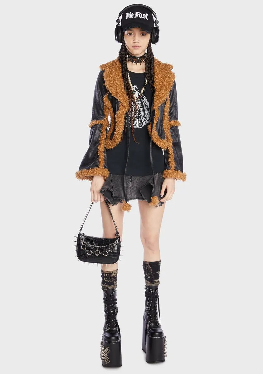 Fuzzed Out Faux Fur Jacket sold by Dolls Kill product image thumbnail 3