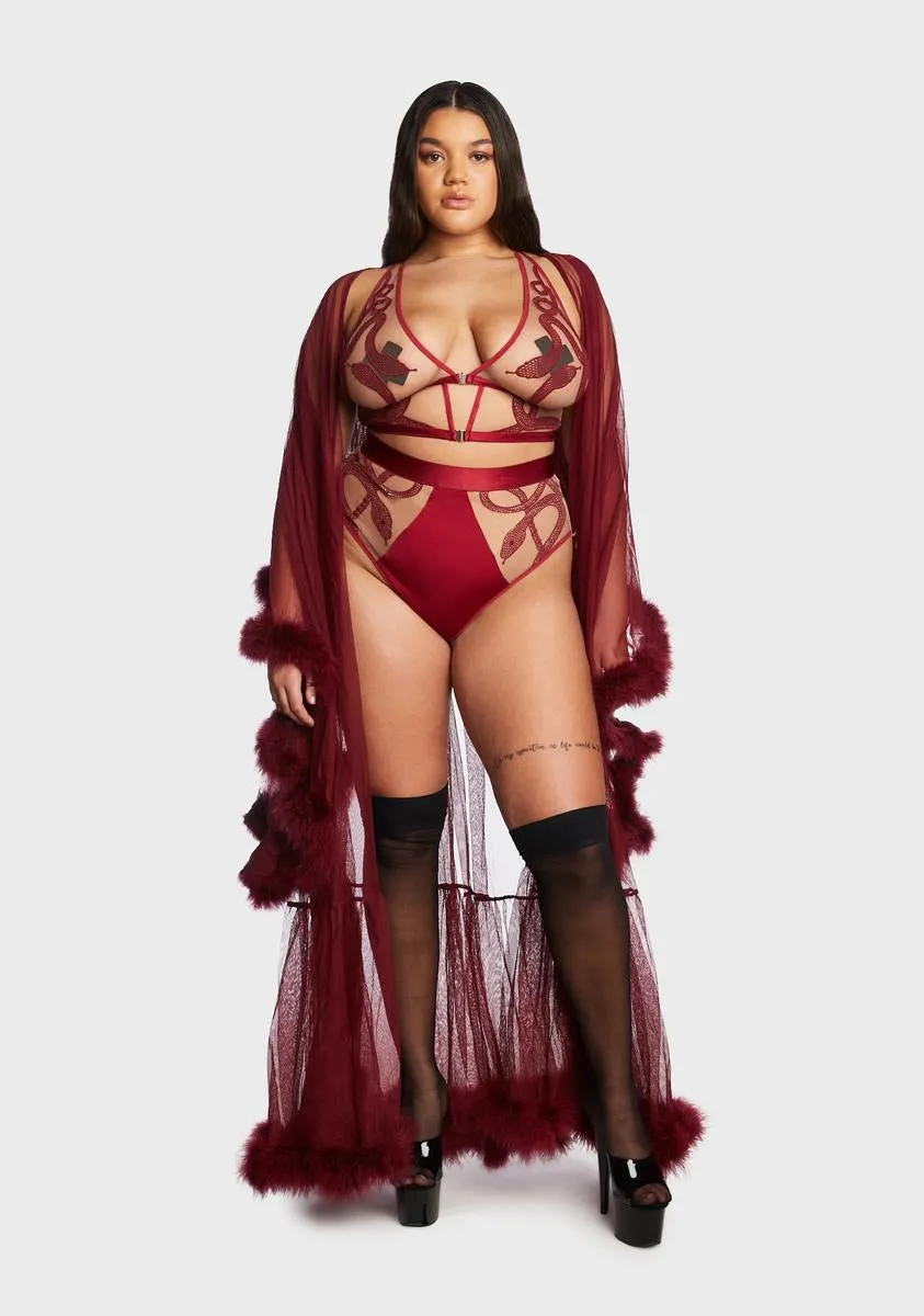 Plus Red Medusa Embroidered Bralette sold by Dolls Kill product image thumbnail 5