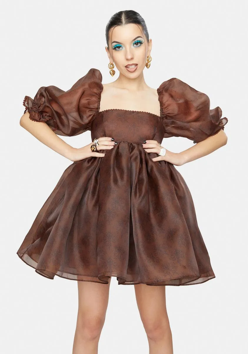 The Chocolate Puff Dress sold by Dolls Kill