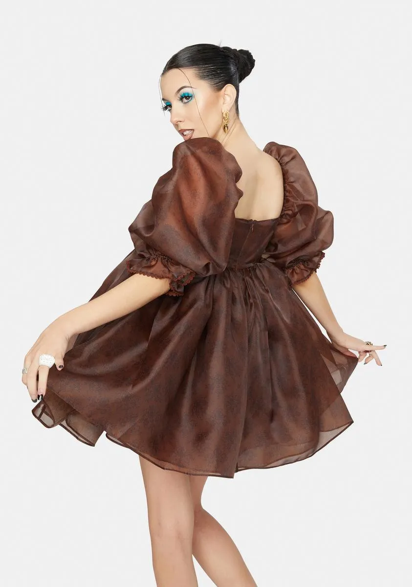 The Chocolate Puff Dress sold by Dolls Kill product image thumbnail 4