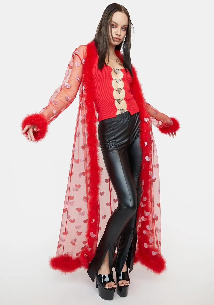 Luxe Be A Lady Sheer Robe sold by Dolls Kill product image thumbnail 2