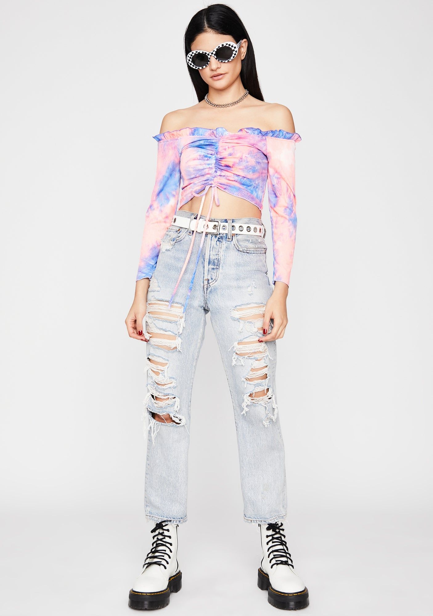 Purp One Two Three Ruched Top sold by Dolls Kill product image thumbnail 3