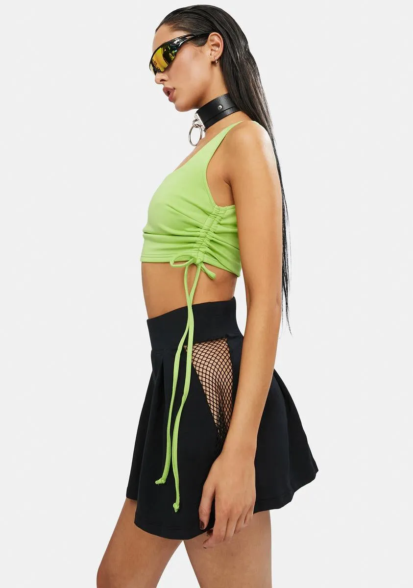 Lime Head 2 Toe Hot Cropped Tank Top sold by Dolls Kill product image thumbnail 2