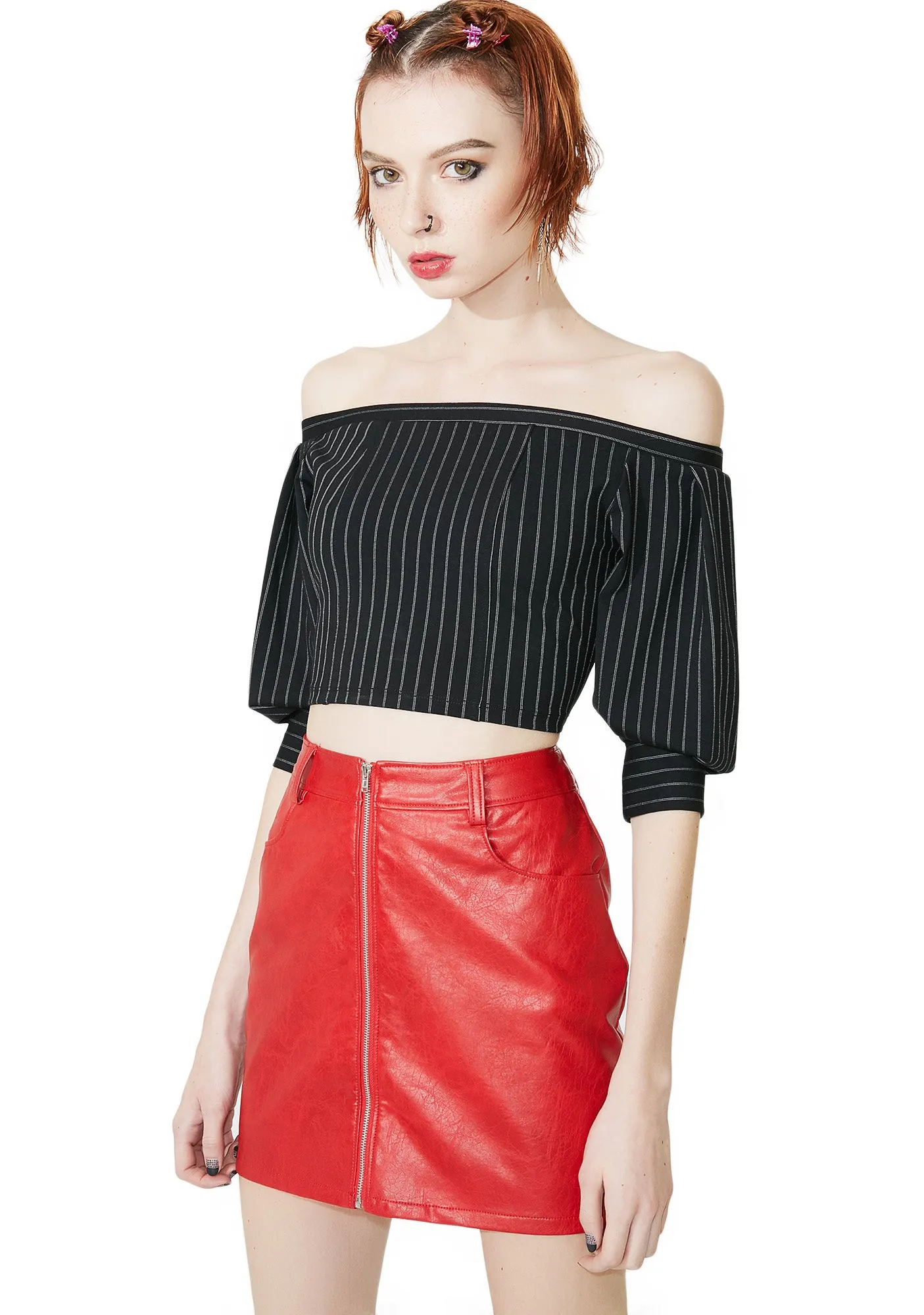 Final Say Zip-Up Skirt sold by Dolls Kill product image thumbnail 2