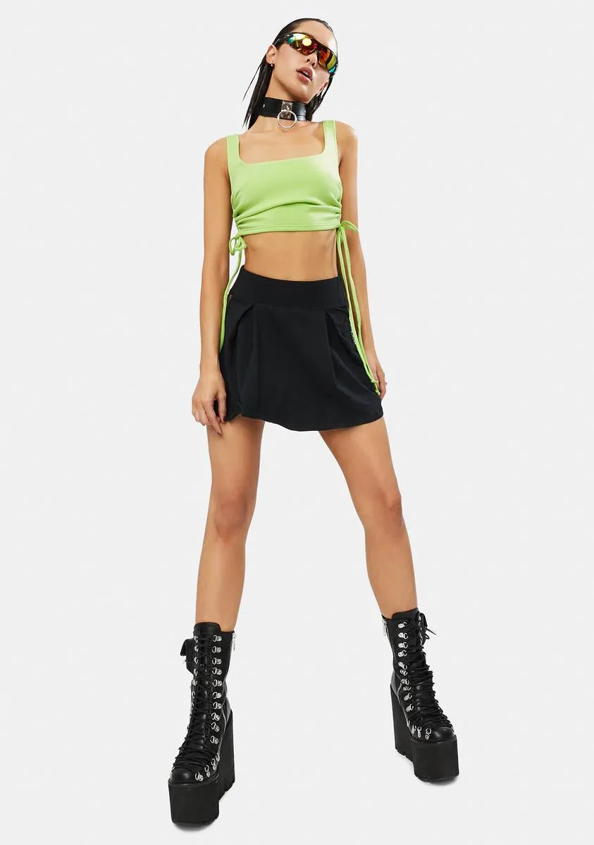 Lime Head 2 Toe Hot Cropped Tank Top sold by Dolls Kill product image thumbnail 3