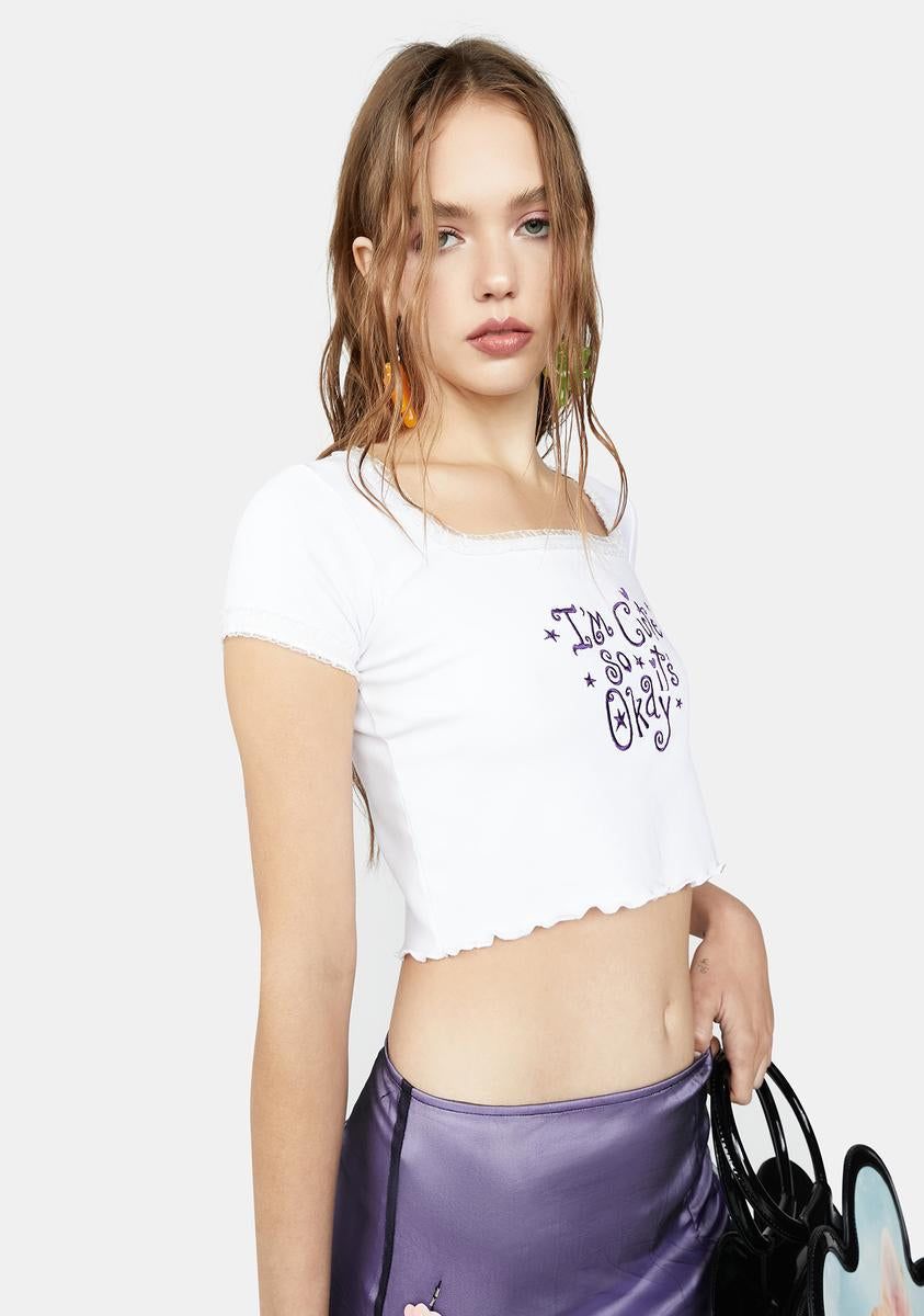 Exception To The Rule Crop Top sold by Dolls Kill product image thumbnail 2