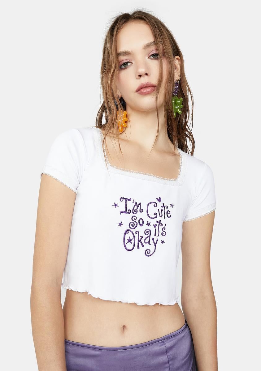 Exception To The Rule Crop Top sold by Dolls Kill