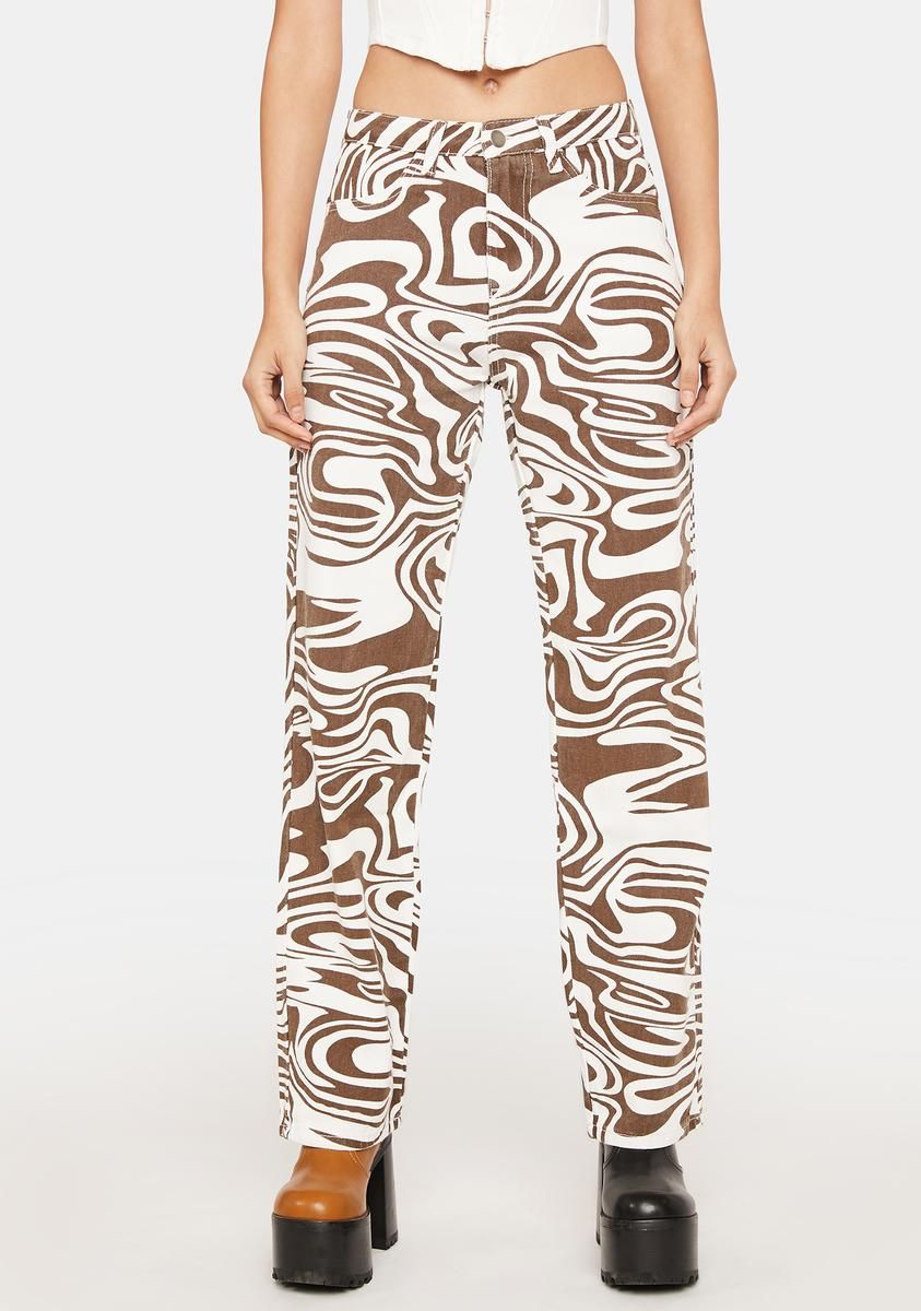 Keep Score Swirl Print Pants sold by Dolls Kill