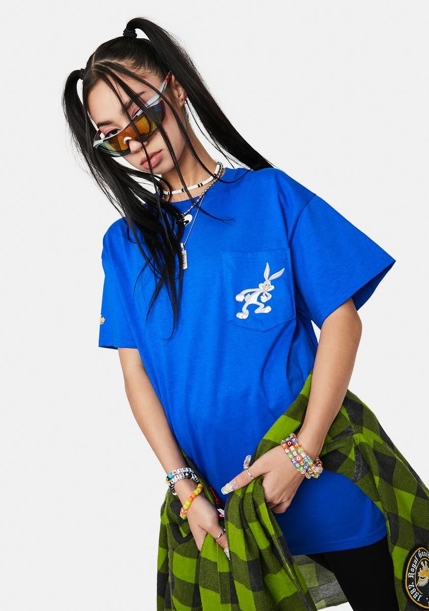x Looney Tunes Bugs Pocket Tee sold by Dolls Kill