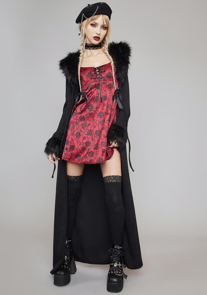 Heaven's Outcasts Satin Mini Dress sold by Dolls Kill product image thumbnail 3