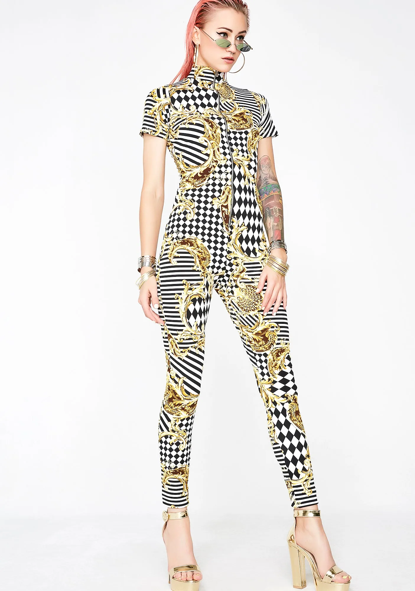 Boogie Haute Nights Catsuit sold by Dolls Kill