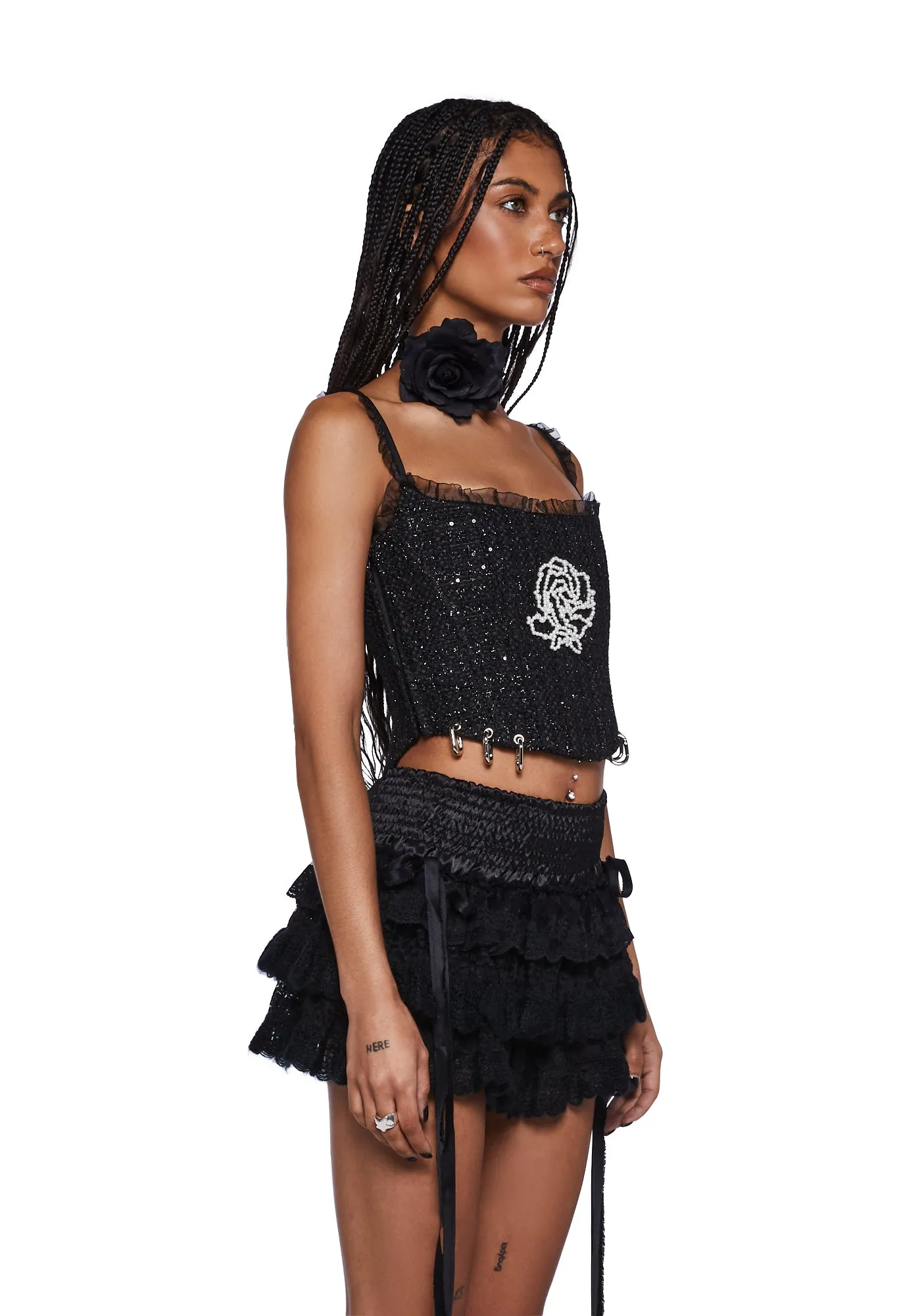 Rose Night Corset Top sold by Dolls Kill product image thumbnail 3