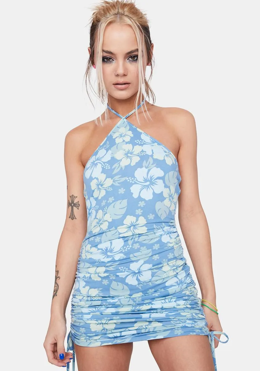 Pool Tropical Topics Hibiscus Dress sold by Dolls Kill