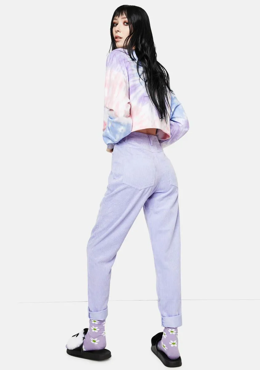 Purple Corduroy Mom Jeans sold by Dolls Kill product image thumbnail 4