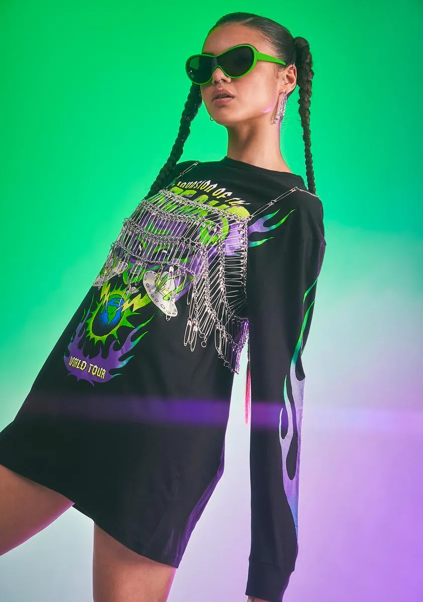 Go All In Graphic Long Sleeve Tee sold by Dolls Kill product image thumbnail 2