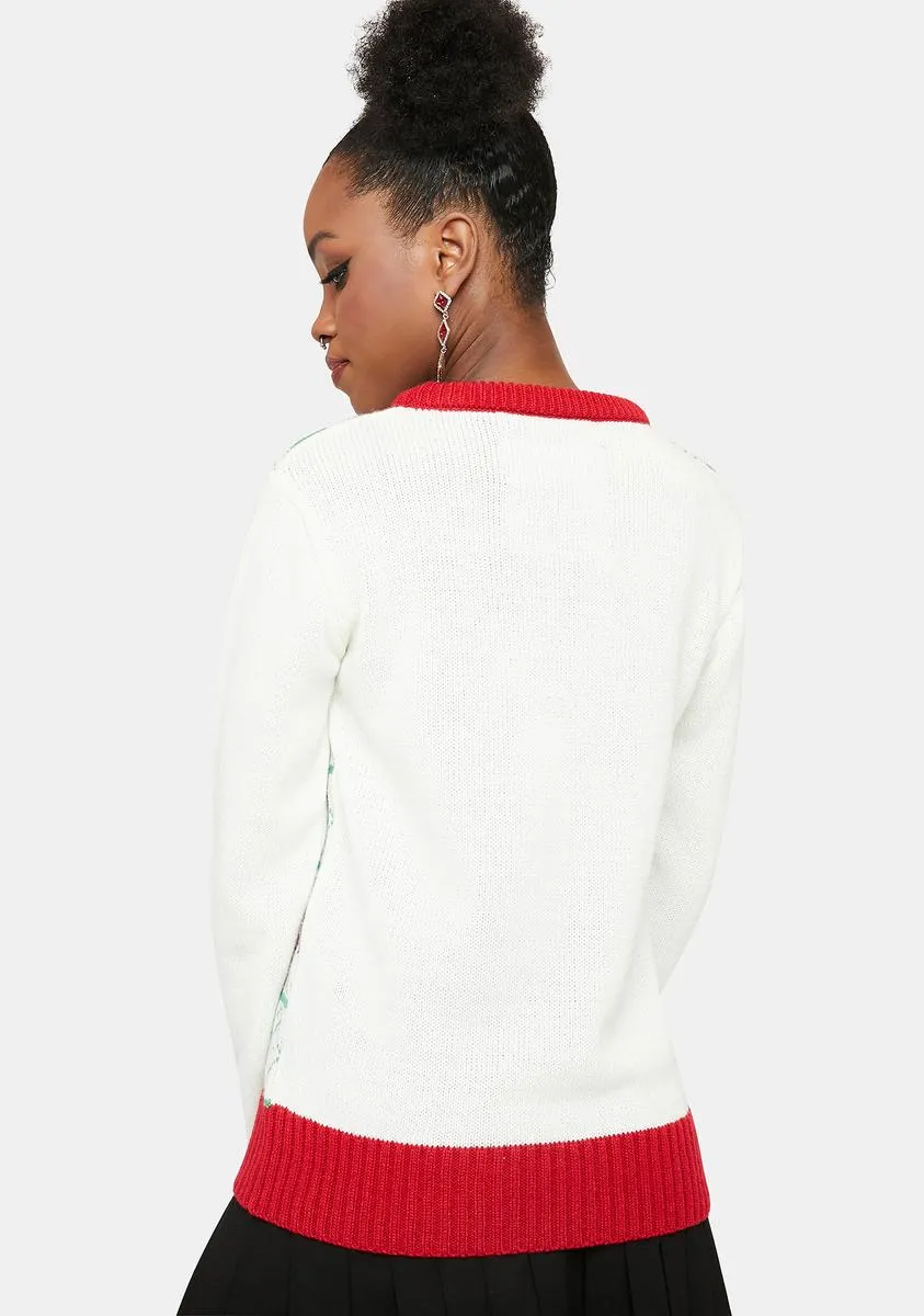 Sleigh All Day Christmas Sweater sold by Dolls Kill product image thumbnail 4