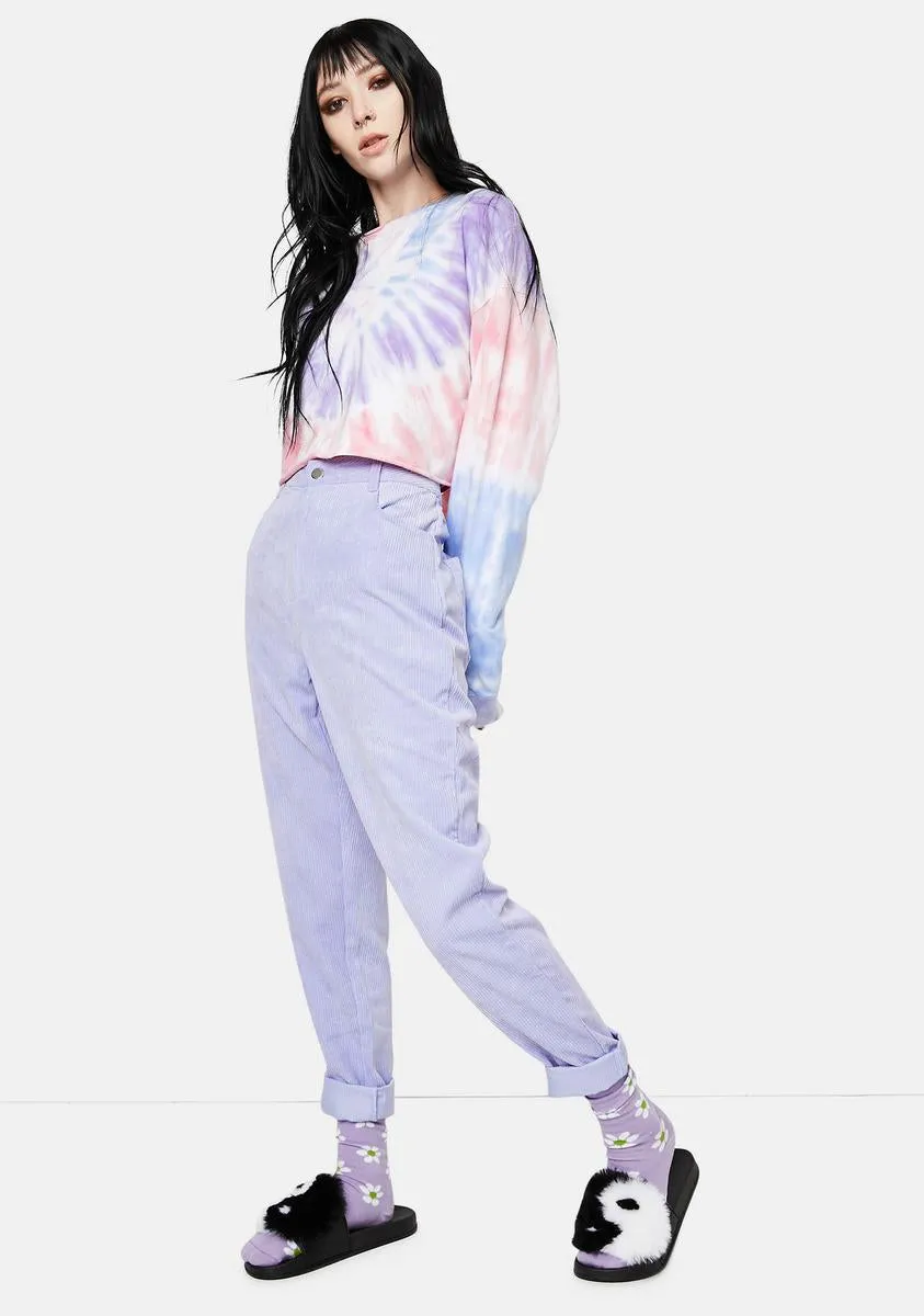 Purple Corduroy Mom Jeans sold by Dolls Kill product image thumbnail 3