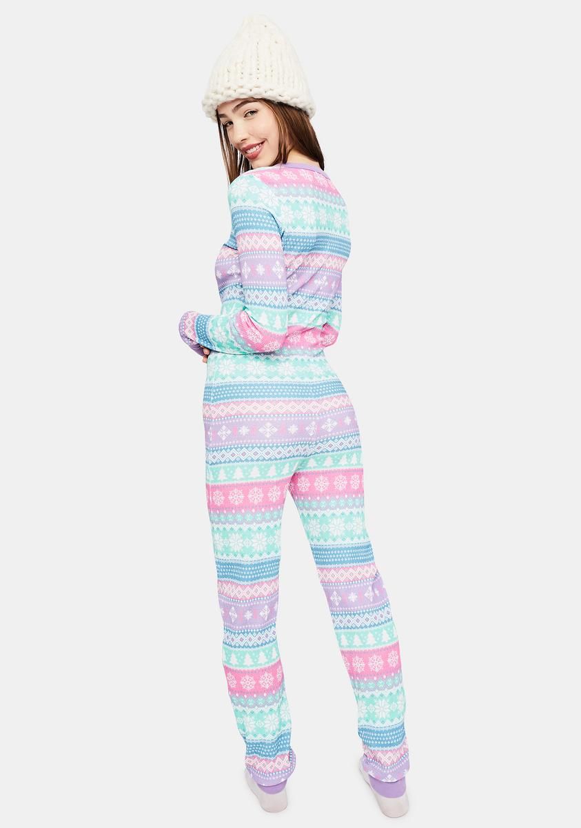 Visions Of Sugarplums Fairisle Onesie sold by Dolls Kill product image thumbnail 4
