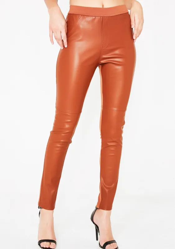 You Can't Hang Leather Leggings sold by Dolls Kill