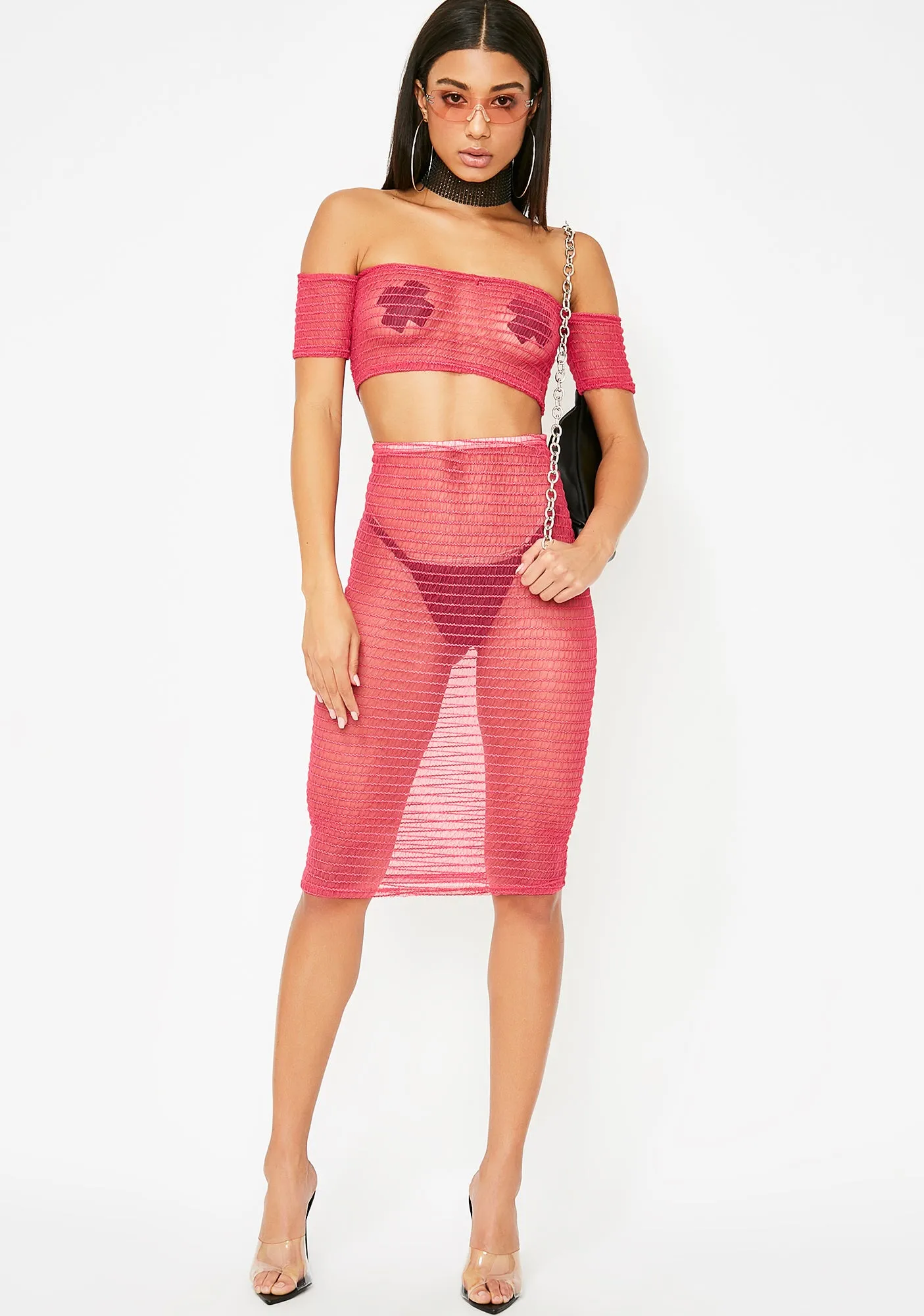 Sheer Joy Skirt Set sold by Dolls Kill product image thumbnail 3