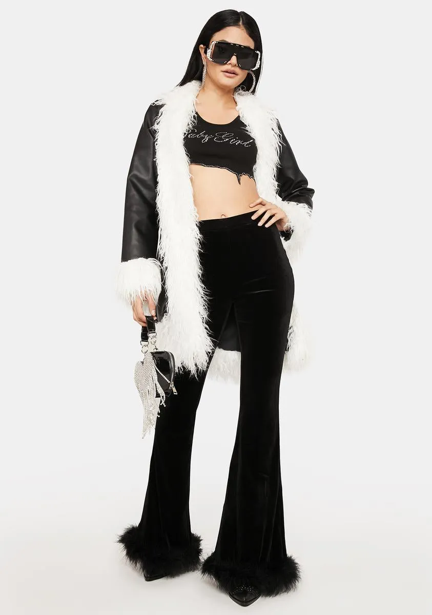 Midnight Make It Haute Velvet Flares sold by Dolls Kill product image thumbnail 3