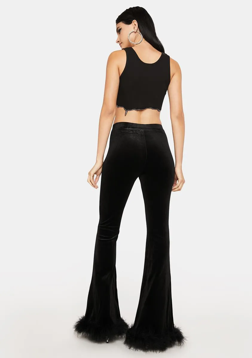Midnight Make It Haute Velvet Flares sold by Dolls Kill product image thumbnail 4