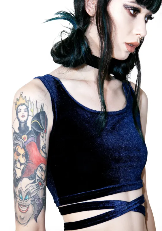 Double Crossed Crop Top sold by Dolls Kill