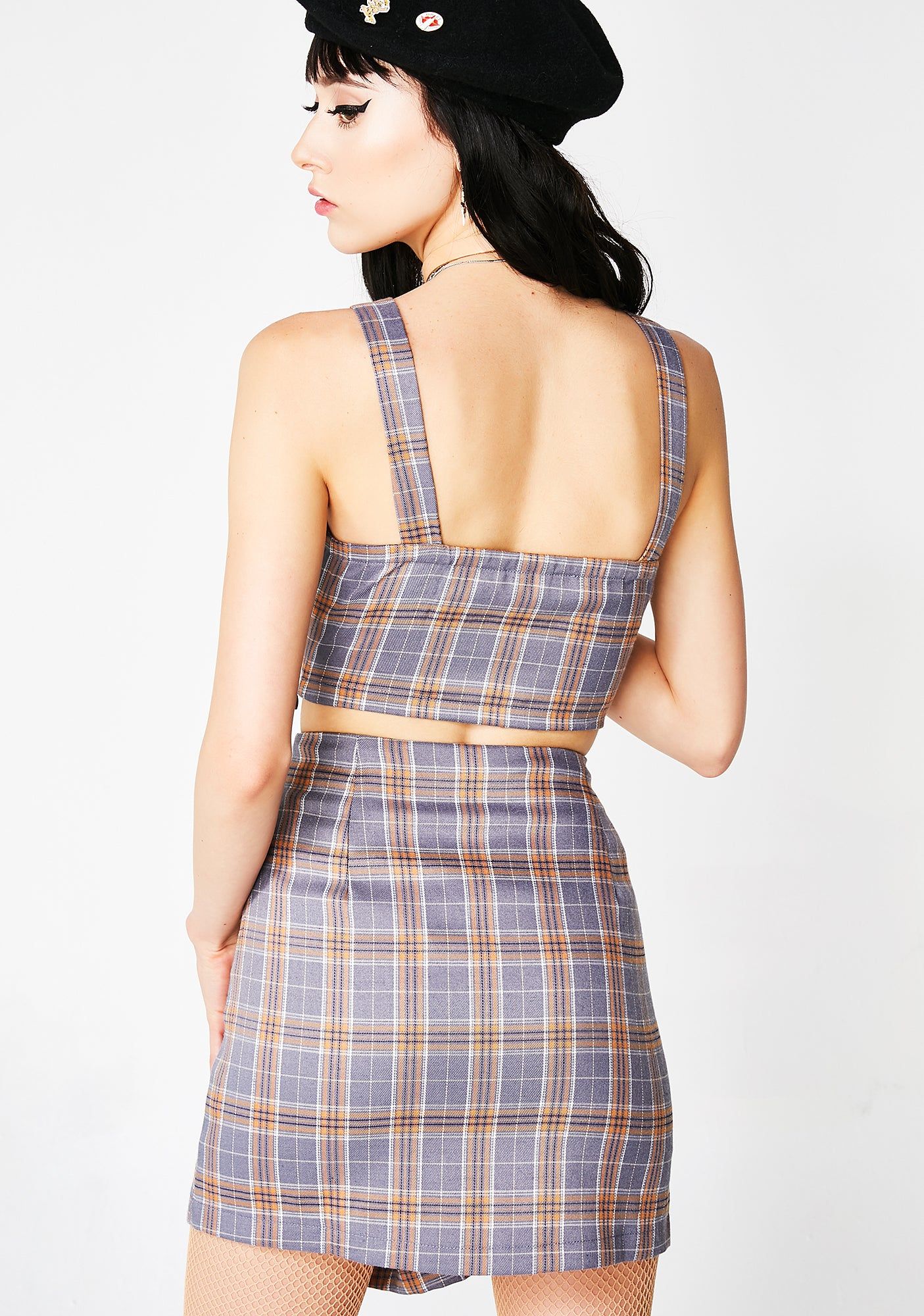 Line In A Song Plaid Set sold by Dolls Kill product image thumbnail 4