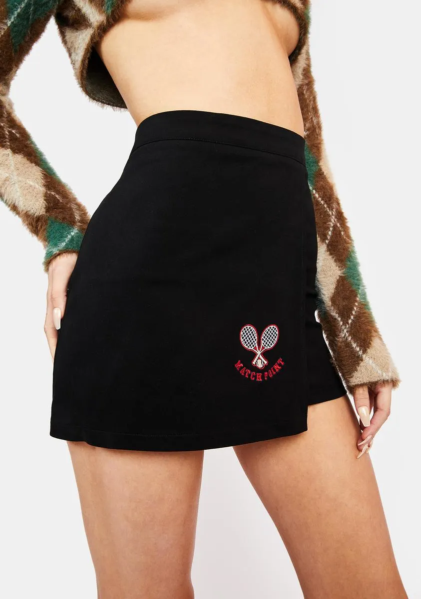 Meet Your Match Embroidered Skirt sold by Dolls Kill