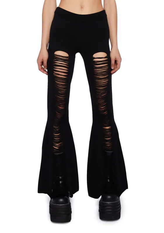 Shadow Serenity Flare Pants sold by Dolls Kill