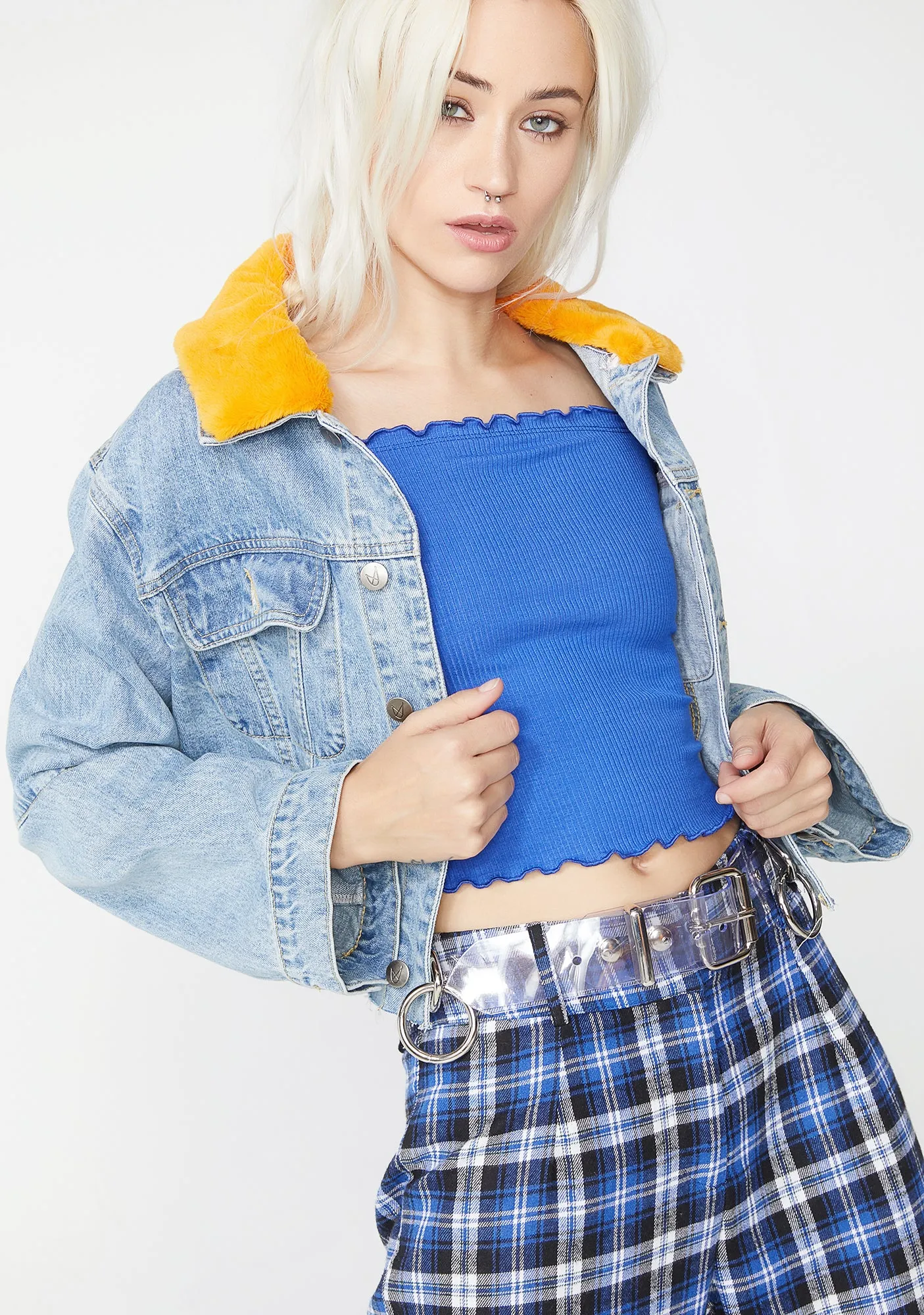 Berry When In Rome Crop Top sold by Dolls Kill product image thumbnail 2