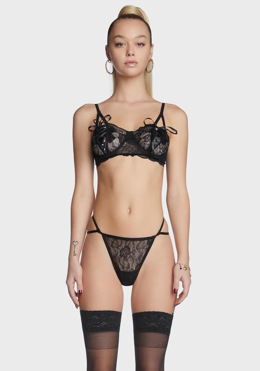 Still In Love Lace Lingerie Set sold by Dolls Kill