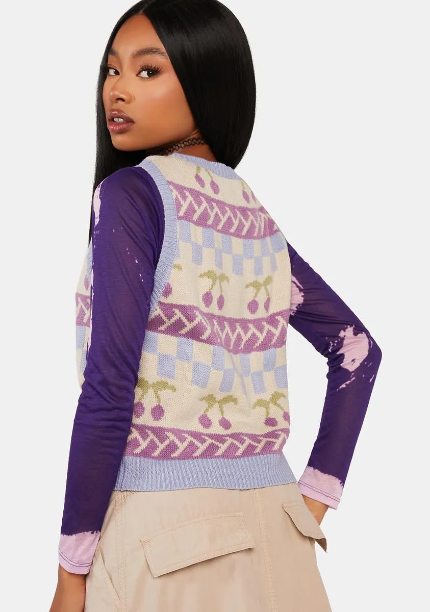 Picked First Knit Sweater Vest sold by Dolls Kill product image thumbnail 4