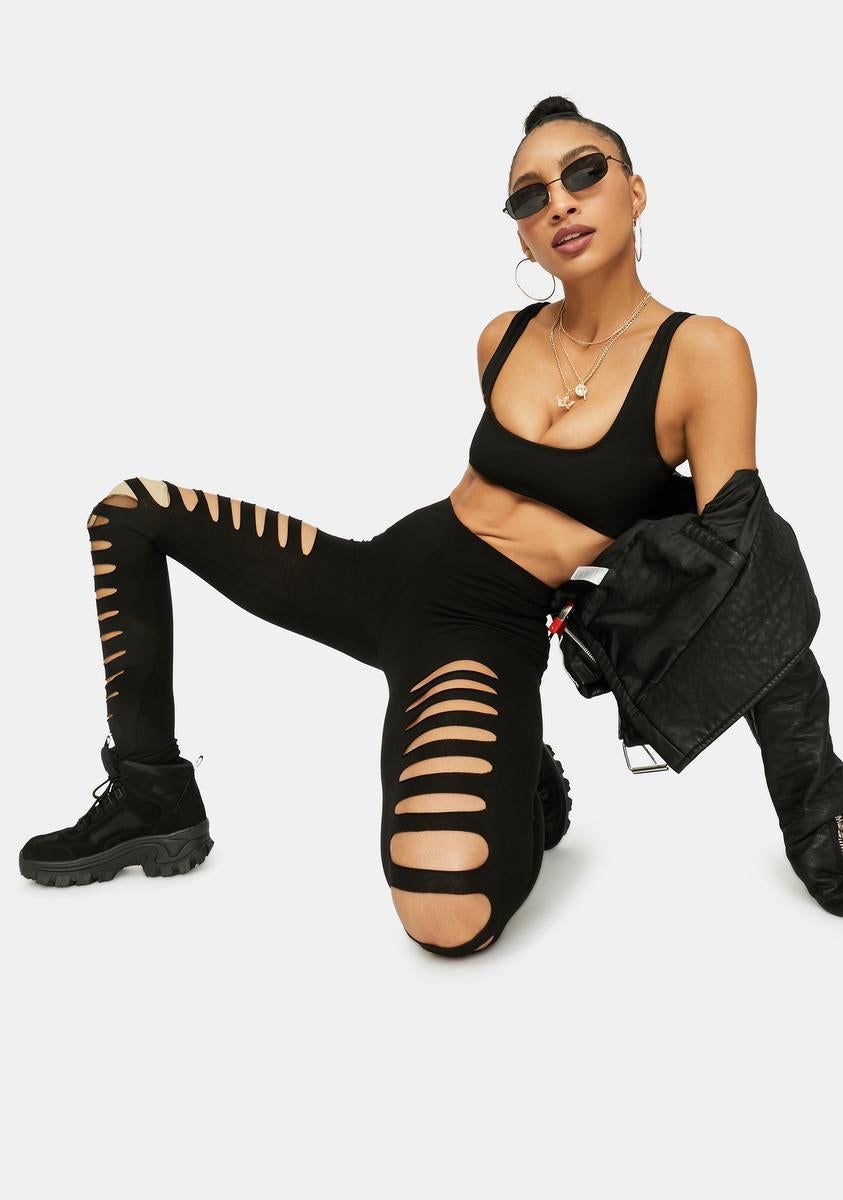 Rough And Tumble Cutout Leggings sold by Dolls Kill product image thumbnail 2