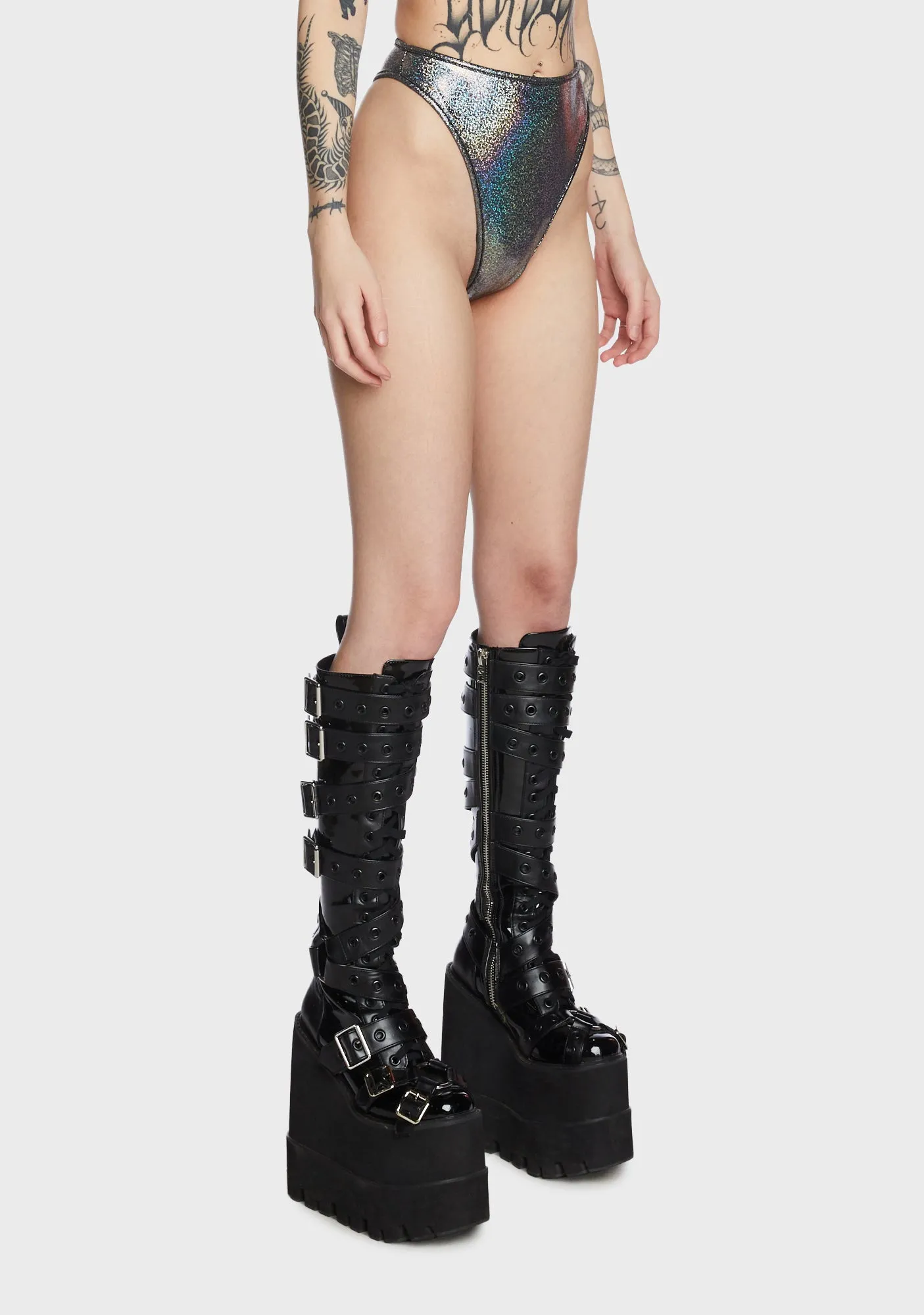 High Waist Thong Bikini Bottom sold by Dolls Kill product image thumbnail 5